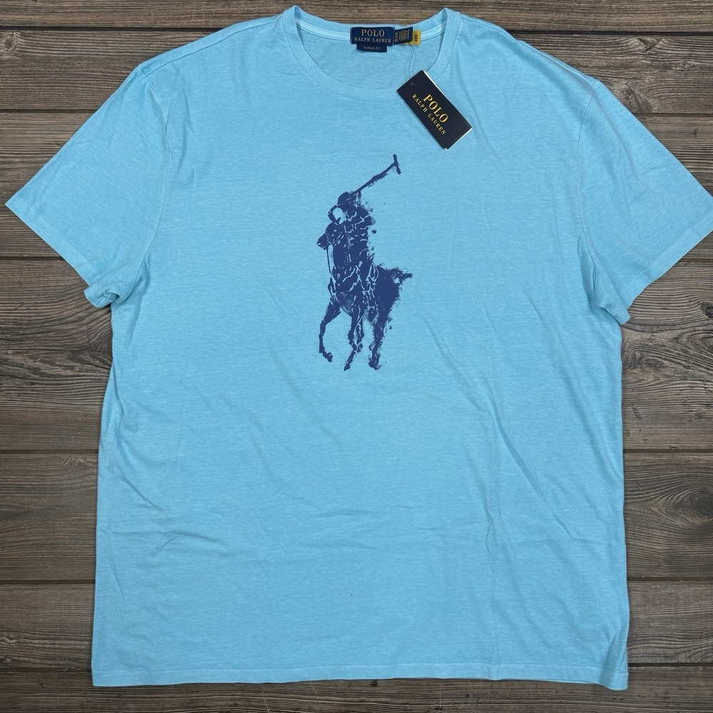 Polo Ralph Lauren Men's Classic-Fit Logo Jersey T-Shirt Blue Size XL NWT